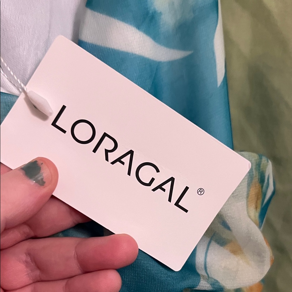 LORAGAL Floral Multicolor Maxi Dress - Picture 7 of 10